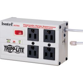 Tripp Lite by Eaton Isobar Surge Protector Metal RJ11 4 Outlet 6' Cord 3330 Joules