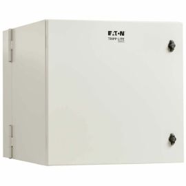 Tripp Lite by Eaton SmartRack Industrial Enclosure with Lock - NEMA 4, Wall Mount, Metal Construction, Hinged Back, 28 in. Depth, 12U, Gray