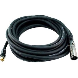 XLR MALE TO RCA MALE 16AWG CABLE 25FT