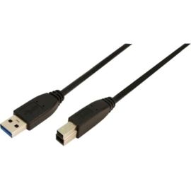 UNC 15FT USB 3.0 PRINTER CABLE, A MALE TO B MALE, BACKWARD COMPATIBLE WITH USB 2