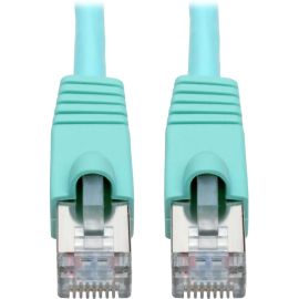 Eaton Tripp Lite Series Cat6a 10G Snagless Shielded STP Ethernet Cable (RJ45 M/M), PoE, Aqua, 25 ft. (7.62 m)