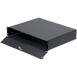 2U LOCKABLE RACKMOUNT BOX 14IN (D) WITH HINGED DOOR