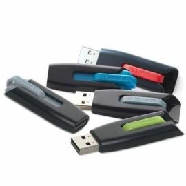 32GB Store 'n' Go V3 USB 3.2 Gen 1 Flash Drive - 5pk - Assorted