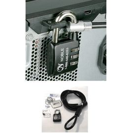 NOBLE NG30NT UNIVERSAL COMBINATION ANTI THEFT PADLOCK WITH CABLE - BLACK