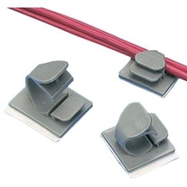 LGHT WIRE CLIP ADH 0.25IN BDL BLK PK100