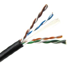 1000FT BLACK PLENUM CAT6 SOLID 550MHZ