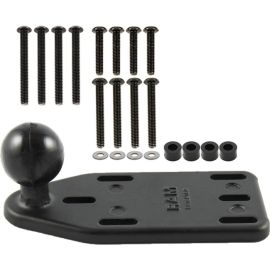 RAM MOTORCYCLE BRAKE/CLUTCH RESERVOIR COVER BASE WITH 1IN BALL OFFSET