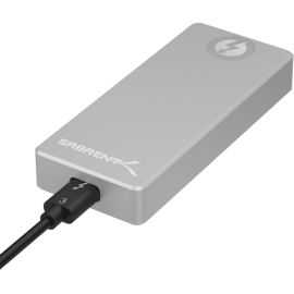 SABRENT THUNDERBOLT 3 CERTIFIED M.2 NVME SSD TOOL FREE SOLID ALUMINUM ENCLOSURE
