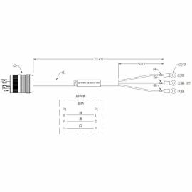 LR-SERIES UPS INPUT CABLE L14-30P TO 3W 10FT