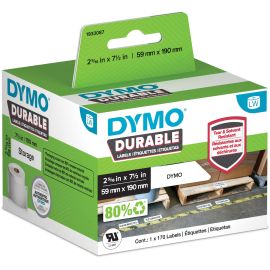 DYMO LW DURABLE 2-5 16IN X 7-1 2IN WHITE POLY, 170 LABELS