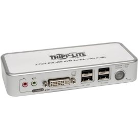 2PORT DVI DESKTOP KVM SWITCH W AUDIO  CABLES USB