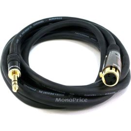 XLR F TO 1/4INCH TRS M 16AWG CABLE10FT