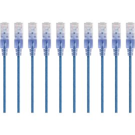 SLIM CAT6A PATCH CABLE_10PK_ 14FT BLUE