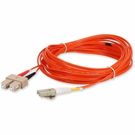 ADDON 5M LC (MALE) TO SC (MALE) ORANGE OM1 DUPLEX FIBER OFNR (RISER-RATED) PATCH