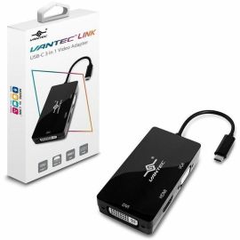 THE VANTEC LINK USB C 3 IN 1 VIDEO ADAPTER COMBINE 3 COMMONLY USES VIDEO PORT IN