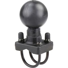 RAM DOUBLE U-BOLT BASE WITH D SIZE 2.25I BALL FOR RAILS FROM 1.25I TO 1.5I IN DI