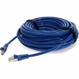 ADDON 12FT BLUE CAT7 S/FTP PVC SNAGLESS EASY CLEAR BOOT TAA COPPER PATCH CABLE