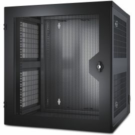 APC by Schneider Electric NetShelter WX 13U w/Threaded Hole Vertical Mounting Rail Vented Front Door Black