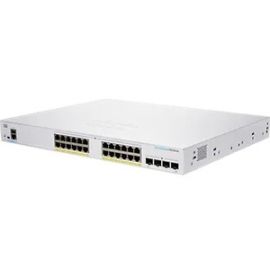 CBS250 SMART 24-PORT GE, FULL POE, 4X1G SFP REMANUFACTURED