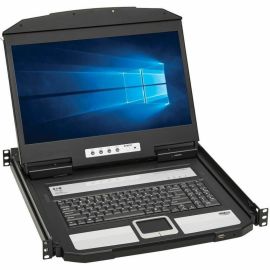 Tripp Lite by Eaton 1U Rack-Mount Short-Depth HDMI KVM Console KVM Switch with 18.5 in. LCD
