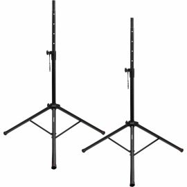GATOR FRAMEWORKS STANDARD SPEAKER STAND SET; INCLUDES (2) SPEAKER STANDS AND NYL