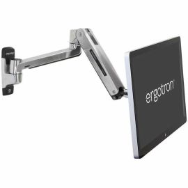 Ergotron Mounting Arm for Flat Panel Display, All-in-One Computer - Polished Aluminum