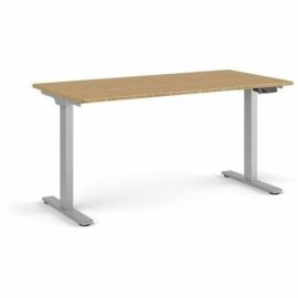 EFLOAT GO 2.0 SIT/STAND T-FOOT STYLE TABLE WITH 30 X 58 BAMBOO SURFACE AND T-FOO