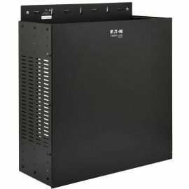 Tripp Lite by Eaton SmartRack 4U Low-Profile Vertical-Mount Vented Wall-Mount Mini Rack Enclosure, Black