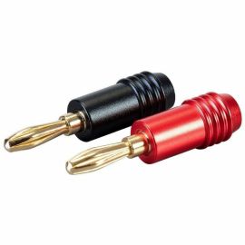 MONOPRICE 2 PAIR AFFINITY SERIES 24K GOLD SPEAKER BANANA PLUG