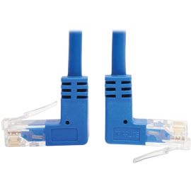 Tripp Lite by Eaton Up/Down-Angle Cat6 Gigabit Molded Slim UTP Ethernet Cable (RJ45 Up-Angle M to RJ45 Down-Angle M) Blue 15 ft. (4.57 m)