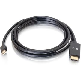 C2G 3ft Mini DisplayPort to HDMI Cable - Mini DP to HDMI Adapter - DisplayPort 1.2a HDMI 1.4b - 4K 30Hz - M/M