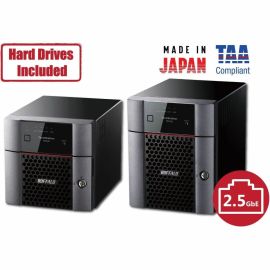 BUFFALO TeraStation 3220DN 2-Bay Desktop NAS 16TB (2x8TB) with HDD NAS Hard Drives Included 2.5GBE / Computer Network Attached Storage / Private Cloud / NAS Storage/ Network Storage / File Server