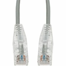 50-PACK 5FT GRAY CAT6 SLIM UTP PVC SLIM SNAGLESS CLEAR-CLAW