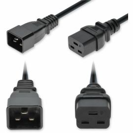 2FT C20 C19 12 AWG BLK PWR CBL 250V AT 20A