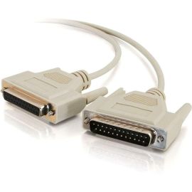 25FT DB25 MALE TO DB25 FEMALE NULL MODEM CABLE
