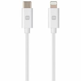 MONOPRICE USB C TO LIGHTNING CABLE - 1.5 FEET - WHITE ( MFI CERTIFIED ) FAST CHA