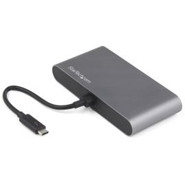 StarTech.com Thunderbolt 3 Mini Dock - Portable Dual Monitor TB3 Docking Station DisplayPort 4K 60Hz - 1x USB-A, GbE - 28cm (11