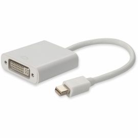 Mini-DisplayPort 1.1 Male to DVI-I (29 pin) Female White Adapter For Resolution Up to 1920x1200 (WUXGA)