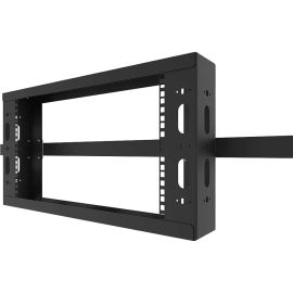 LEGRAND 4RU Q-SERIES OVERHEAD CABLE PATHWAY RACK - BLACK (TAA COMPLIANT)