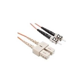 UNC 02M SC TO ST OM2 1GB FIBER OPTIC CABLE, ORANGE, OFNR, 50/125 MULTIMODE DUPLE
