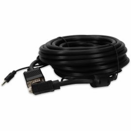 AddOn 35ft VGA Male to VGA Male Black Cable For Resolution Up to 1920x1200 (WUXGA)