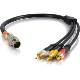 RAPIDRUN 3-RCA (YRW) FLYING LEAD 1.5FT M