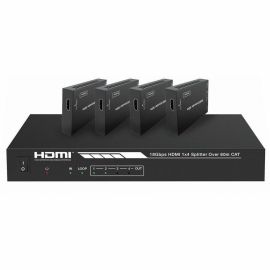 MONOPRICE BLACKBIRD 4K HDMI 2.0 1X4 SPLITTER EXTENDER --COMPLETE SOLUTION KIT-