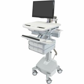 Ergotron StyleView Cart with LCD Arm, LiFe Powered, 6 Drawers