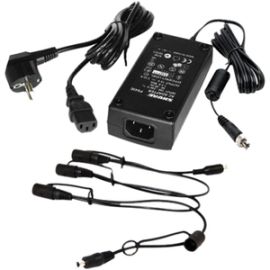IN-LINE POWER SUPPLY WITH LOCKING FOUR-CONNECTION DISTRIBUTION CABLE