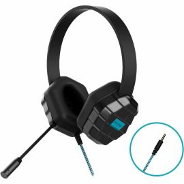 DROPTECH HEADPHONES WITH MIC HEADPHONE W/MIC 3.5MM 4FT CORD