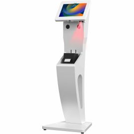 FLOOR STAND WITH ENCLOSURE AND 2D SCANNER