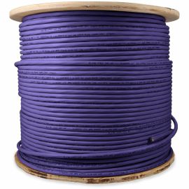 1000FT PURPLE CAT6A UTP PVC NON-TERMINATED BULK CABLE