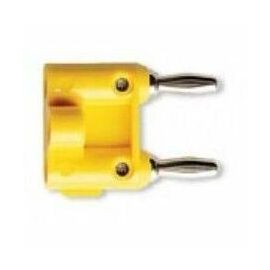 Pomona Double Banana Plug, Yellow
