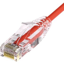 UNC CAT6A SLIM PATCH CABLE 30 FT RED